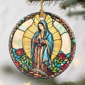Guadalupe ornamento para el arbol de navidad